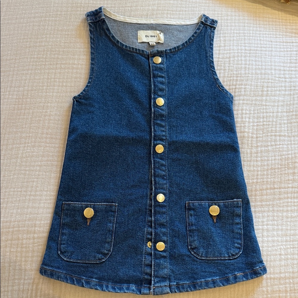 DL1961 Denim Dress with Gold Accents